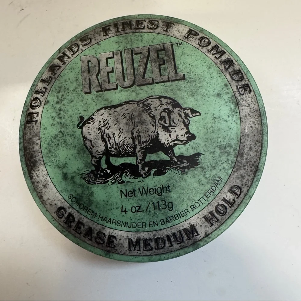 Reuzel Green Grease Medium Hold Pomade Men's Hair Pomade 4 oz